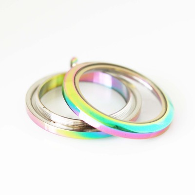 Rainbow Screw Top Locket